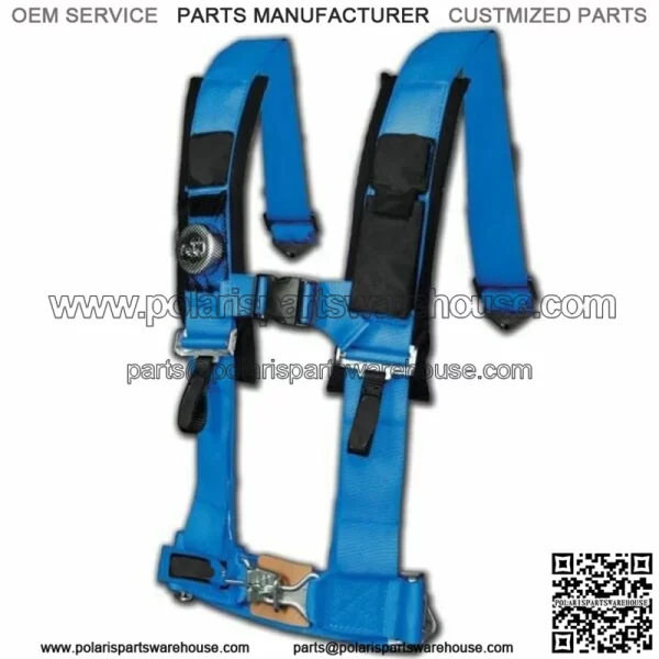 4 Point 3" Harness Can-Am Maverick Commander Defender X3 1000 800 BLUE For: More than one vehicle