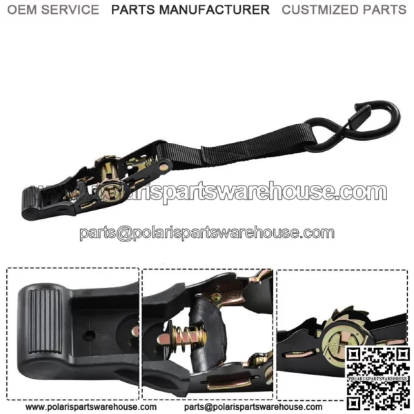 4pcs Belts For Moving Appliances, Lawns, Cargo Equipment, Motorcycles Black - Image 4