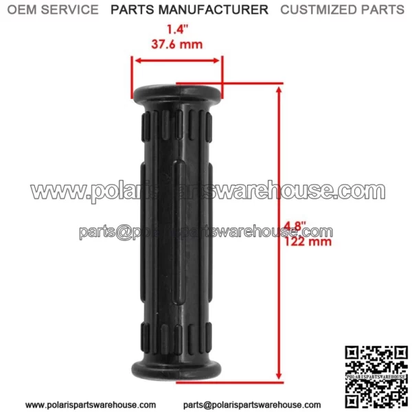2 x Handlebar Grips for Polaris Sportsman 700 2002 2003 2004 2005 2006 For: Polaris Sportsman 800 - Image 2