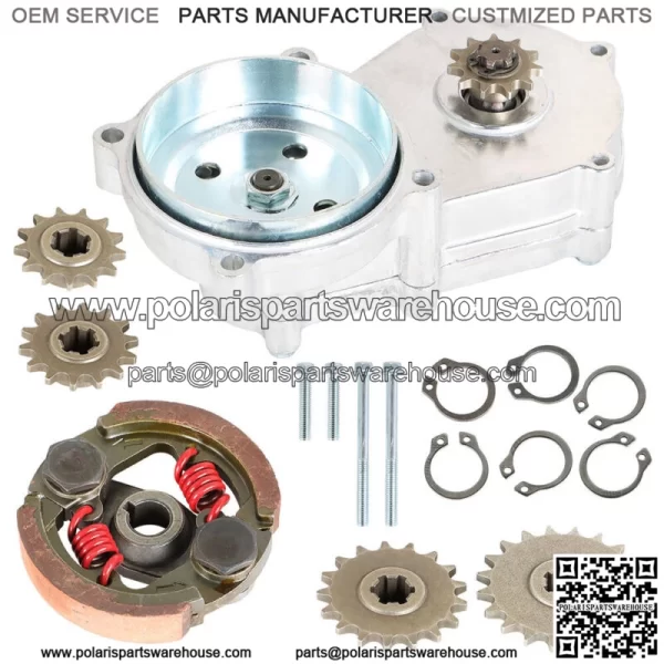 Transmission Gear Reduction Box Clutch Replace for 47cc 49cc 2-stroke 13T 14T