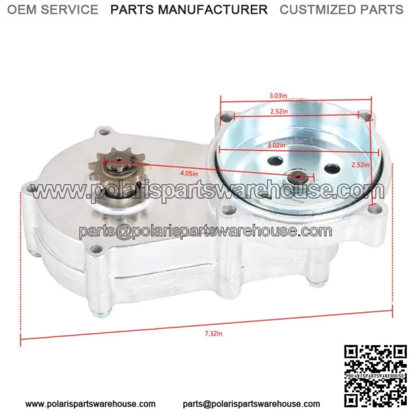 Transmission Gear Reduction Box Clutch Replace for 47cc 49cc 2-stroke 13T 14T - Image 2