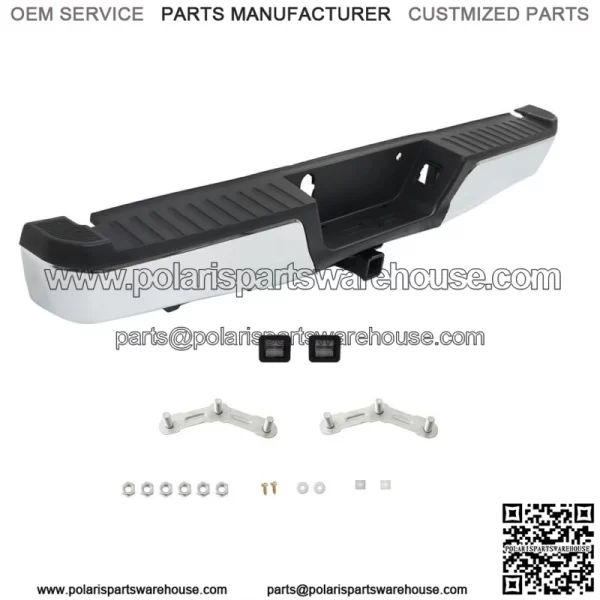 Chrome Rear Step Bumper Assembly For 2015-2020 Ford F-150 w/ Max Tow FO1103187 - Image 2