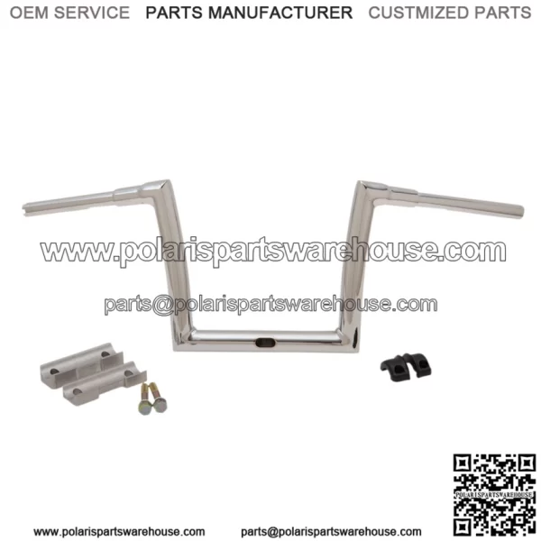 1-1/2" Touring Strip Handlebar 10" Rise Chrome 0601-5197