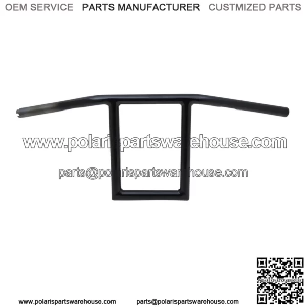 1" Old School Window Handlebars 10" Black LA-7385-10B