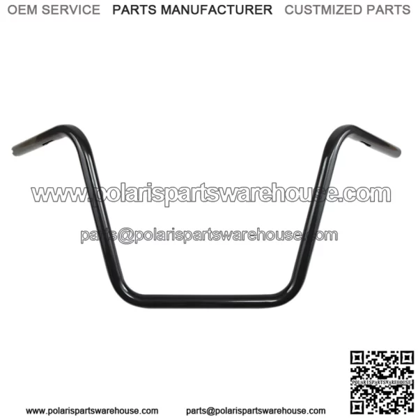 1in. Handlebar Black Buckhorn High Bend