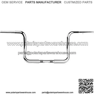 1-1/4 in. Twin Round Handlebars 1-1/4" Chrome LA-7325-10C