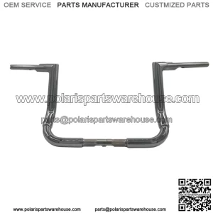 Inc. 1-1/2" EZ Install Flat Top Handlebar 12" Chrome 605012