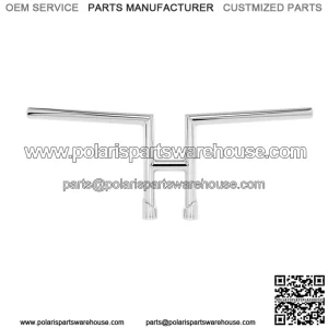 1" Handlebars Slotted Chrome 6202-1056