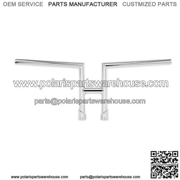 1" Handlebars Slotted Chrome 6202-1056