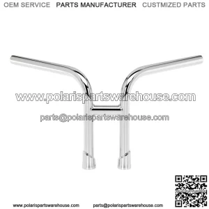 1" Handlebars Slotted Chrome 6201-1056