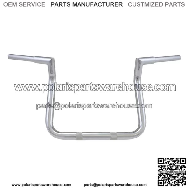 1-1/4" Twin Peak Challenger Handlebar 10" Chrome LA-7368-10