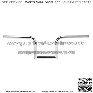 1" Handlebars Slotted Chrome 6003-1056