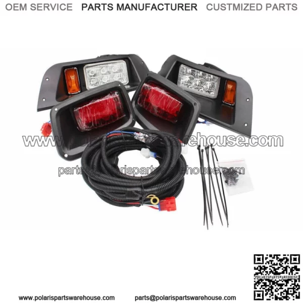 Headlight & Taillight LED Kit For EZGO TXT Golf Cart 1996-2013 Gas & Electric