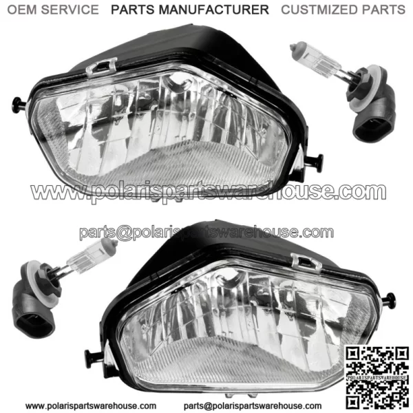 Front Left Right Headlight w/Bulb for Polaris Sportsman 850 XP 2009-2013 For: Polaris Sportsman 570
