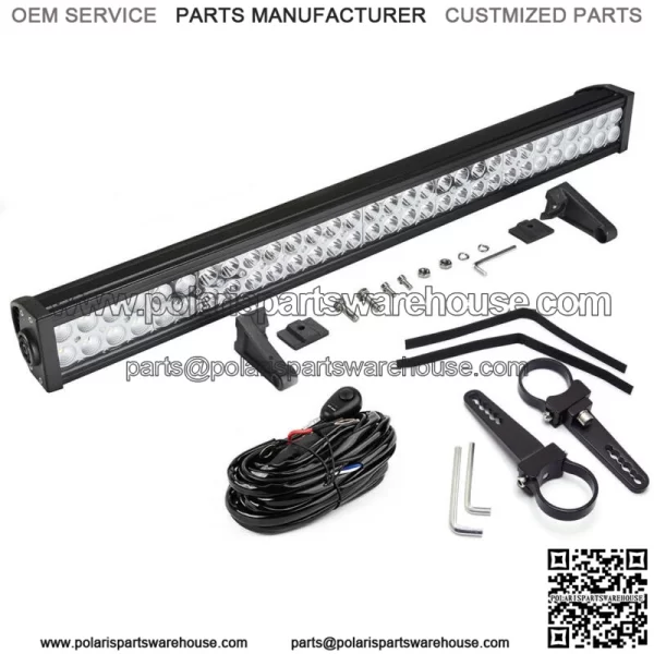 Below Roof Roll Cage Bracket 180W LED Light Bar Fit Kawasaki Mule Teryx Teryx4 For: More than one vehicle