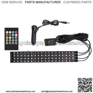 Parts Accessories RGB LED Lights Car Interior Floor Decor Atmosphere Strip Lamp (For: Chevrolet Silverado)