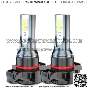 Parts 5202 2504 LED Fog Light Bulb Conversion Kit White 60W 6000LM Super Bright (For: More than one vehicle)