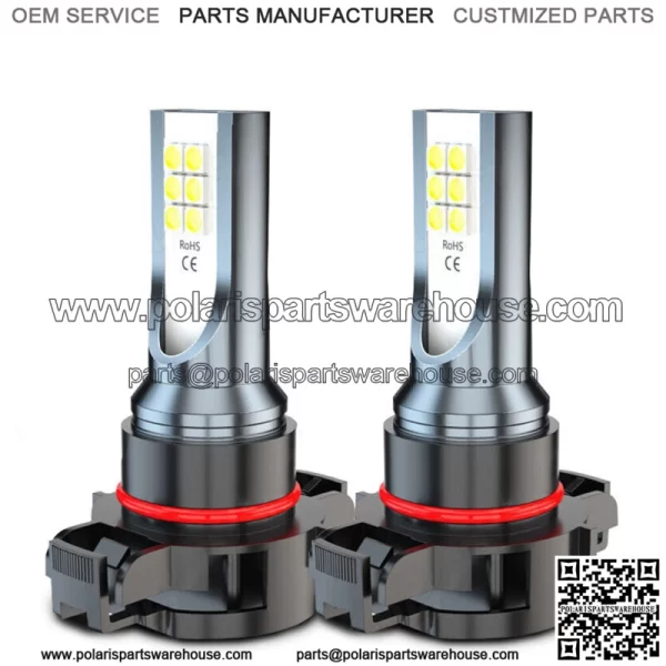 Parts 5202 2504 LED Fog Light Bulb Conversion Kit White 60W 6000LM Super Bright (For: More than one vehicle)