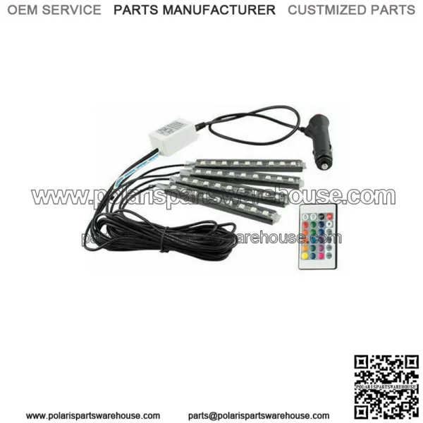 Parts Accessories RGB LED Lights Car Interior Floor Decor Atmosphere Strip Lamp (For: Ford F-150)