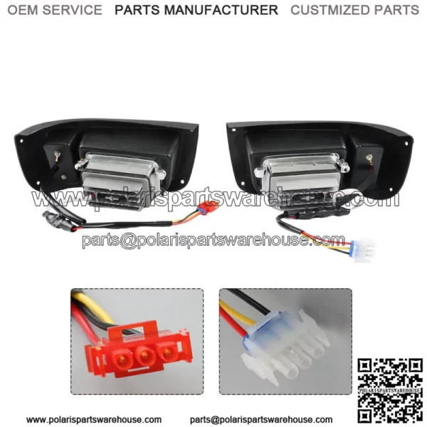 Golf Cart LED Headlight and Tail Light Kit  Fits For Club Car DS Carts 1993-UP - Image 4