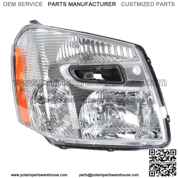 Headlights For 2005-2009 Chevy Equinox Halogen Type Chrome Housing Right Side RH - Image 3