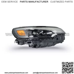 Passenger Headlight For 2019-2022 Jeep Cherokee LED w/ Ballast Black Housing