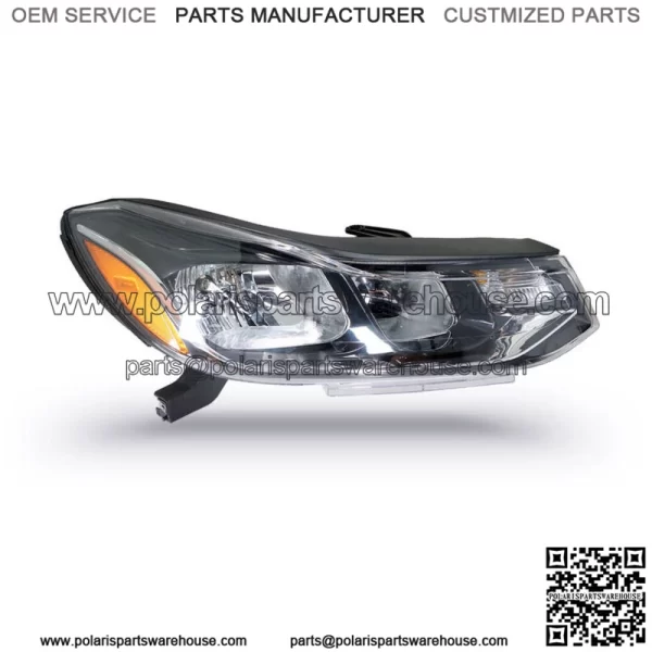 Headlight For 2017-2019 Chevrolet Trax LS LT Halogen Chrome Housing Right Side