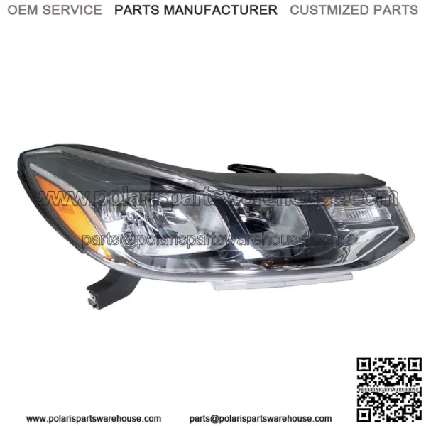 Headlight For 2017-2019 Chevrolet Trax LS LT Halogen Chrome Housing Right Side - Image 2