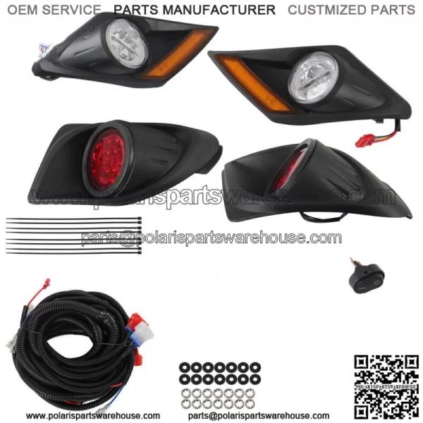 Fits For Yamaha Drive2 Golf Cart LED Headlight Taillight Light Kit  2017-Up