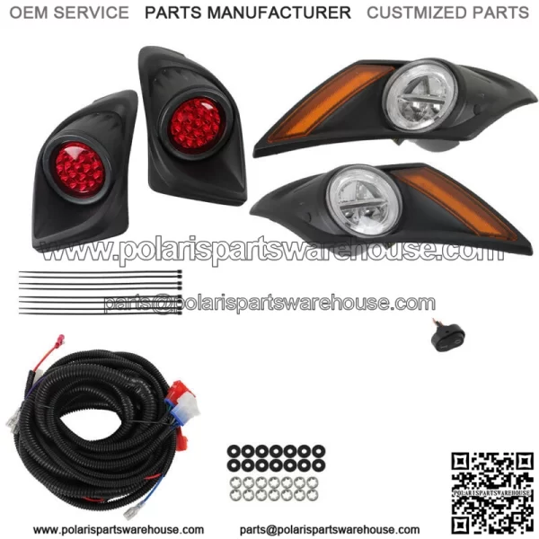 Fits For Yamaha Drive2 Golf Cart LED Headlight Taillight Light Kit  2017-Up - Image 2
