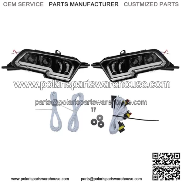 Front led lights with halo Sportsman 570 1000 2415094 2415095