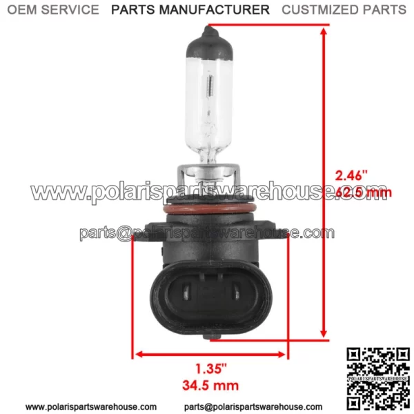 Headlight Bulb for Honda TRX450FE TRX450FM Foreman 450 4x4 2002-2004 (12V 45W) - Image 2