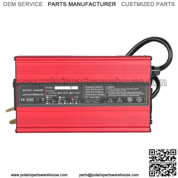 For Club Car Yamaha EZGO - "Crowfoot" Style Plug 36 Volt 12Amp Golf Cart Charger - Image 3