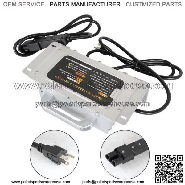 Golf Cart - 48 Volt 15 Amp Battery Charger -2 Pin Handle For Yamaha G19/G22