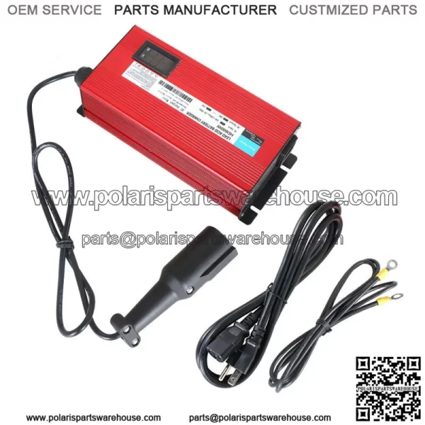 For Club Car Golf Cart Battery Charger 48v Round 3 Pin Plug 10A with OBC bypass - Image 2