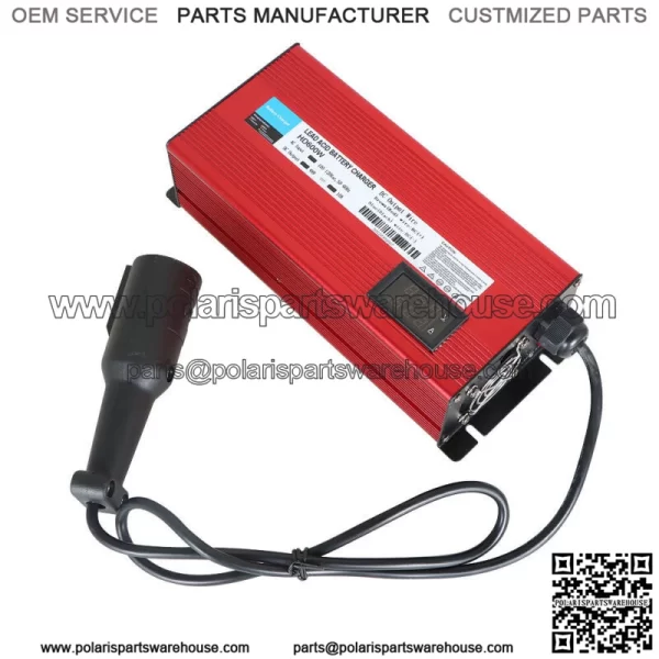 For Club Car Golf Cart Battery Charger 48v Round 3 Pin Plug 10A with OBC bypass - Image 3