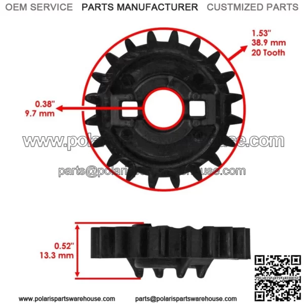 Water Pump Gear For Can Am Renegade 1000R 2012 - 2021 /  570 2019 - 2021 - Image 2