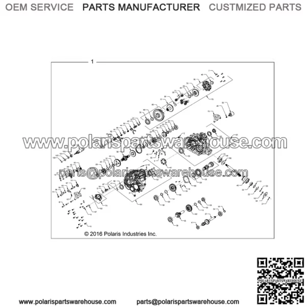 Polaris 2017-2018 Ranger Gearcase Diesel C Rgr 1333727 New OEM