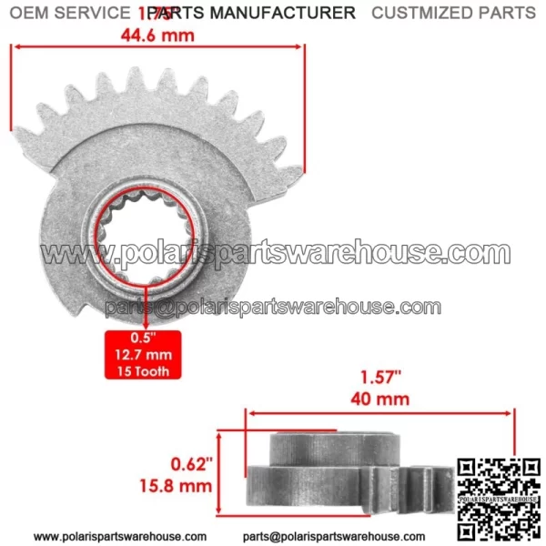 Transmission Drive Gear Shaft/Sector For Polaris Sportsman 570 Trail 2020-2021 For: Polaris Sportsman 570 - Image 3