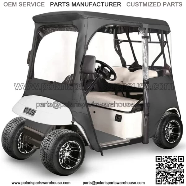Golf Cart Enclosure for EZGO TXT RXV 2 Passenger, 600D Golf Cart Driving Cover
