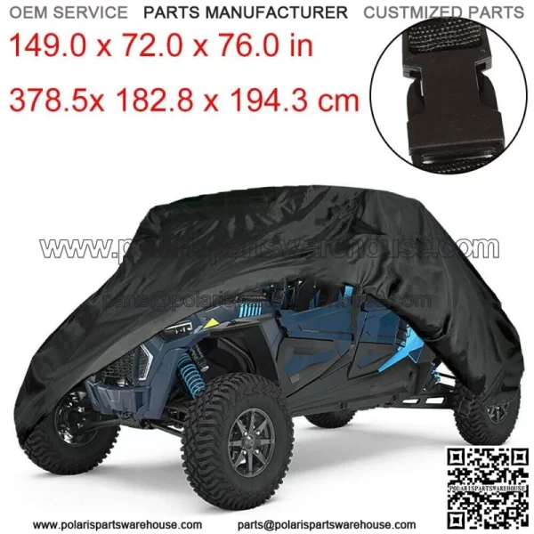For Polaris RZR XP 4 Turbo S New Double Row Seat Utility Vehicle Cover SXS - Image 2