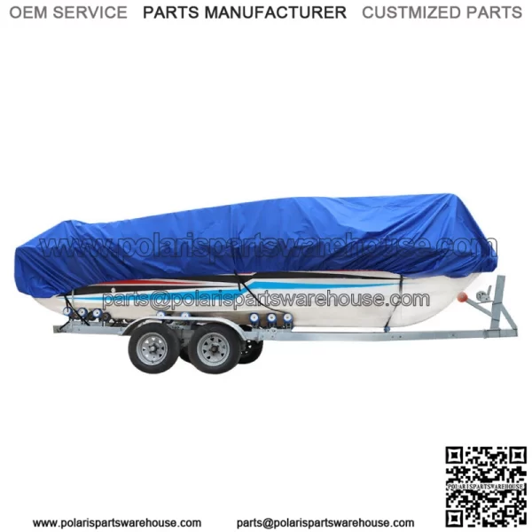 Trailerable Boat Cover Heavy Duty Waterproof UV Resistant Runabout Protector 95"