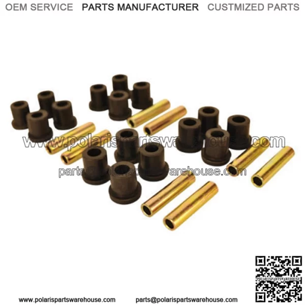 Front Rear Leaf Spring Bushing Set For Club Car DS Carryall Golf Cart, Set of 4