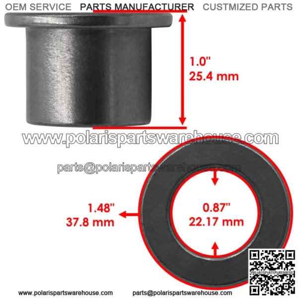 48100-01 48100-07 7076514 Caster Yoke Flanged Bushing For Scag For Snapper - Image 2