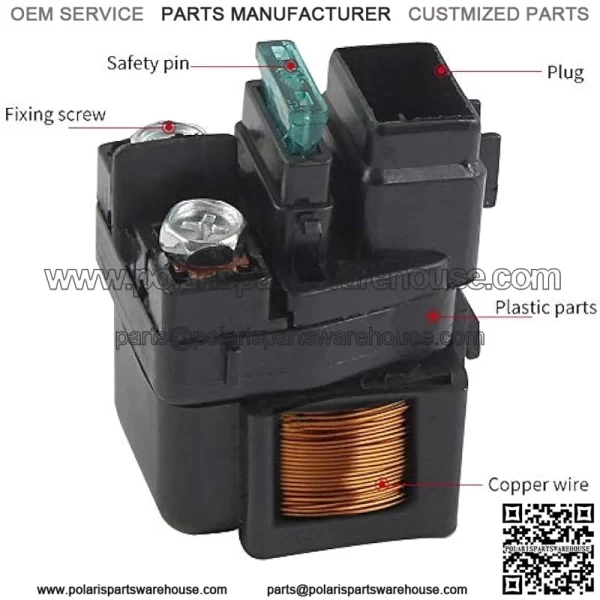 Starter Solenoid Relay for Suzuki LT-A400 Eiger 400 2X4 AUTO 2002-2007 - Image 3