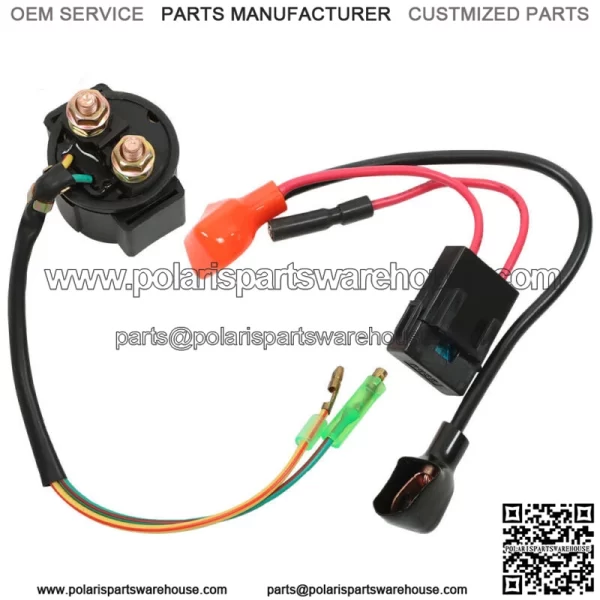 Starter Relay Solenoid Positive Side Battery Cable For 1999-07 Honda TRX400EX - Image 3