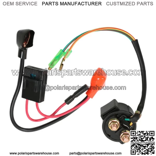 Starter Relay Solenoid Positive Side Battery Cable For 1999-07 Honda TRX400EX - Image 4