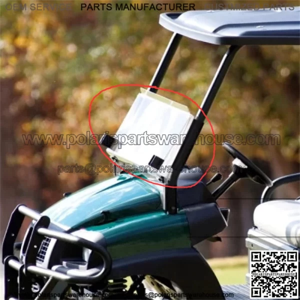 105081001 Fold Down Windshield AWD - KIT, WS, CLEAR, HINGE, OEM XRT/CA HD