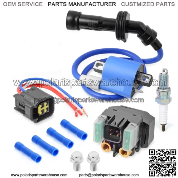 For YAMAHA YXR660F Rhino 660 2004-07 Ignition Coil Pack & Starter Relay Solenoid (Fits: Yamaha Rhino 660)