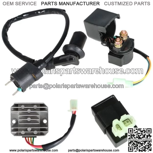 Electric set Ignition coil cdi relay regulator for 50-150cc GY6  ATV Go Kart - Image 2